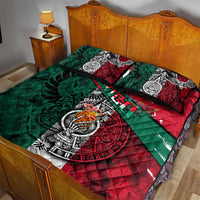 My Home My Blood Mexico Quilt Bed Set Mexican Map Aztec