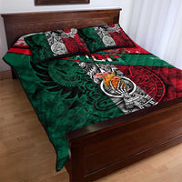My Home My Blood Mexico Quilt Bed Set Mexican Map Aztec