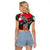 My Home My Blood Mexico Raglan Cropped T Shirt Mexican Map Aztec