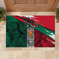 My Home My Blood Mexico Rubber Doormat Mexican Map Aztec
