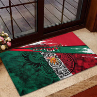 My Home My Blood Mexico Rubber Doormat Mexican Map Aztec