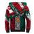 My Home My Blood Mexico Sherpa Hoodie Mexican Map Aztec