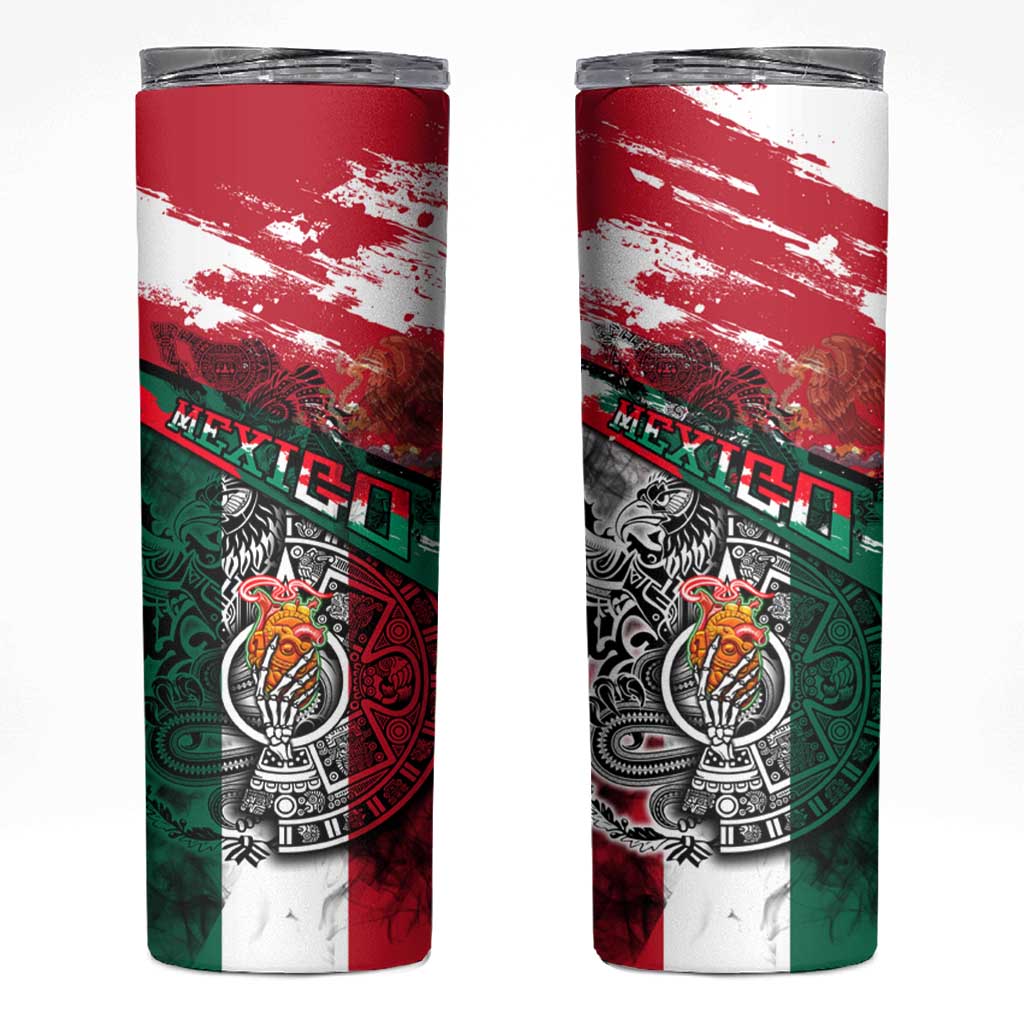 My Home My Blood Mexico Skinny Tumbler Mexican Map Aztec