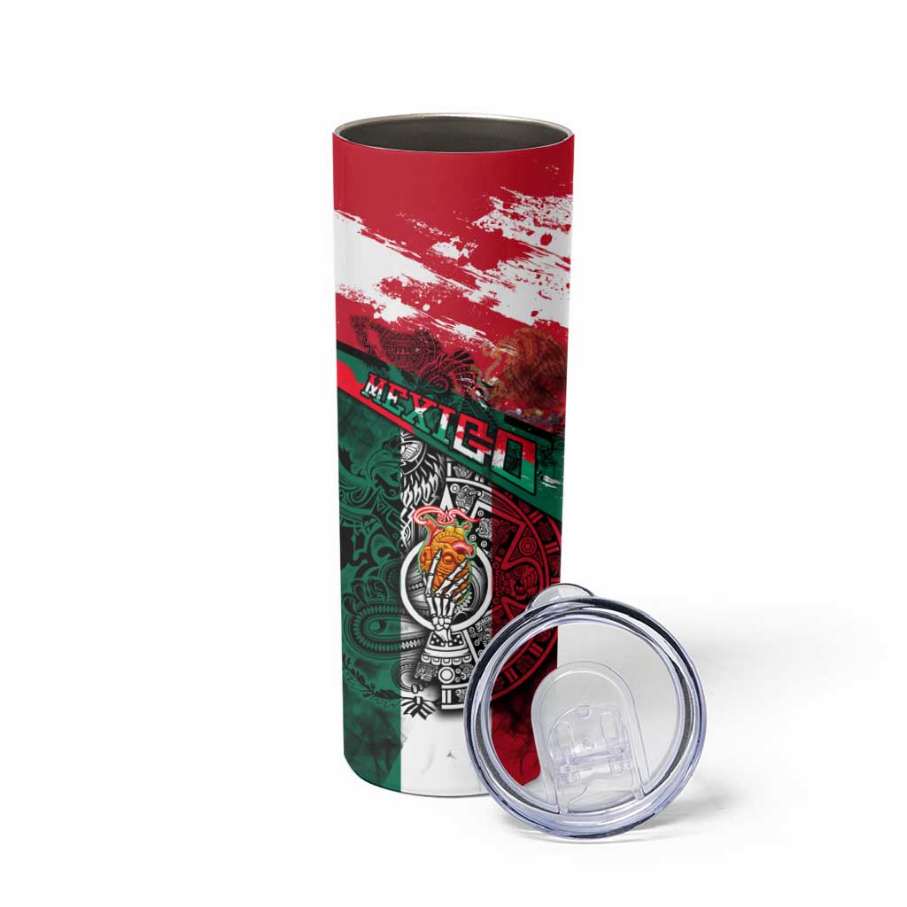 My Home My Blood Mexico Skinny Tumbler Mexican Map Aztec