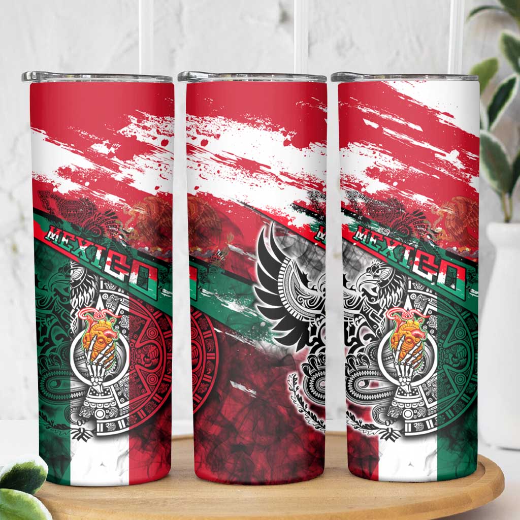 My Home My Blood Mexico Skinny Tumbler Mexican Map Aztec