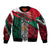 My Home My Blood Mexico Sleeve Zip Bomber Jacket Mexican Map Aztec
