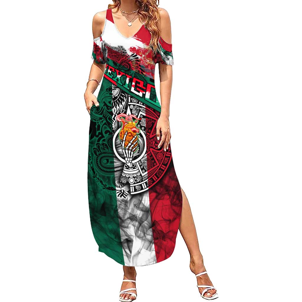My Home My Blood Mexico Summer Maxi Dress Mexican Map Aztec