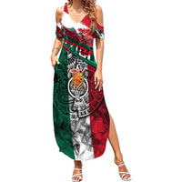 My Home My Blood Mexico Summer Maxi Dress Mexican Map Aztec