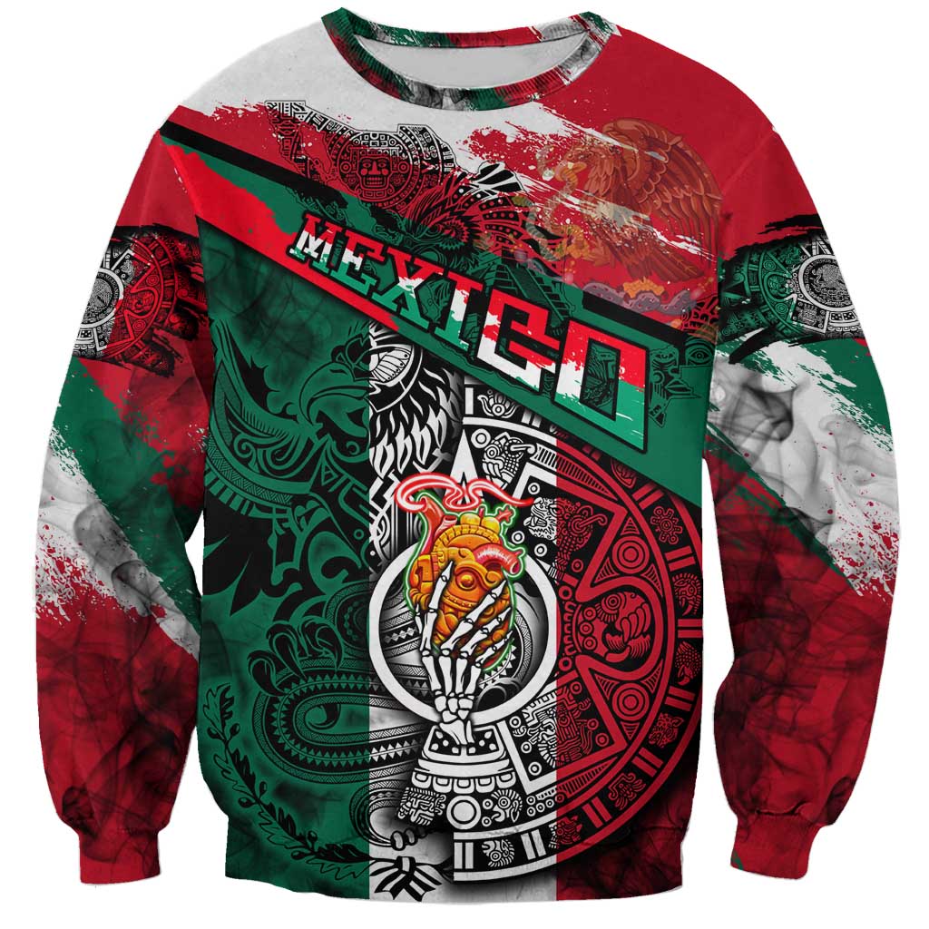 My Home My Blood Mexico Sweatshirt Mexican Map Aztec