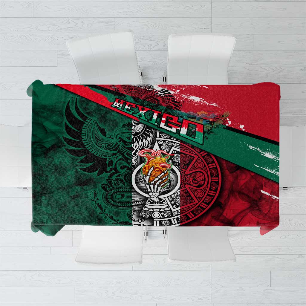 My Home My Blood Mexico Tablecloth Mexican Map Aztec