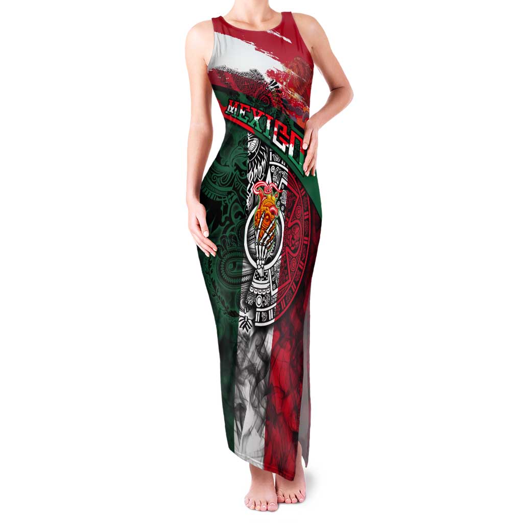 My Home My Blood Mexico Tank Maxi Dress Mexican Map Aztec