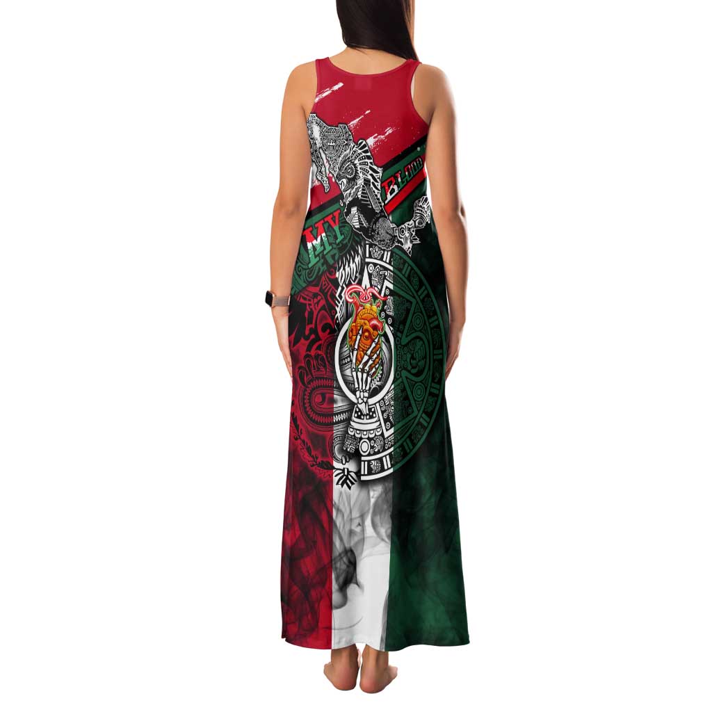My Home My Blood Mexico Tank Maxi Dress Mexican Map Aztec