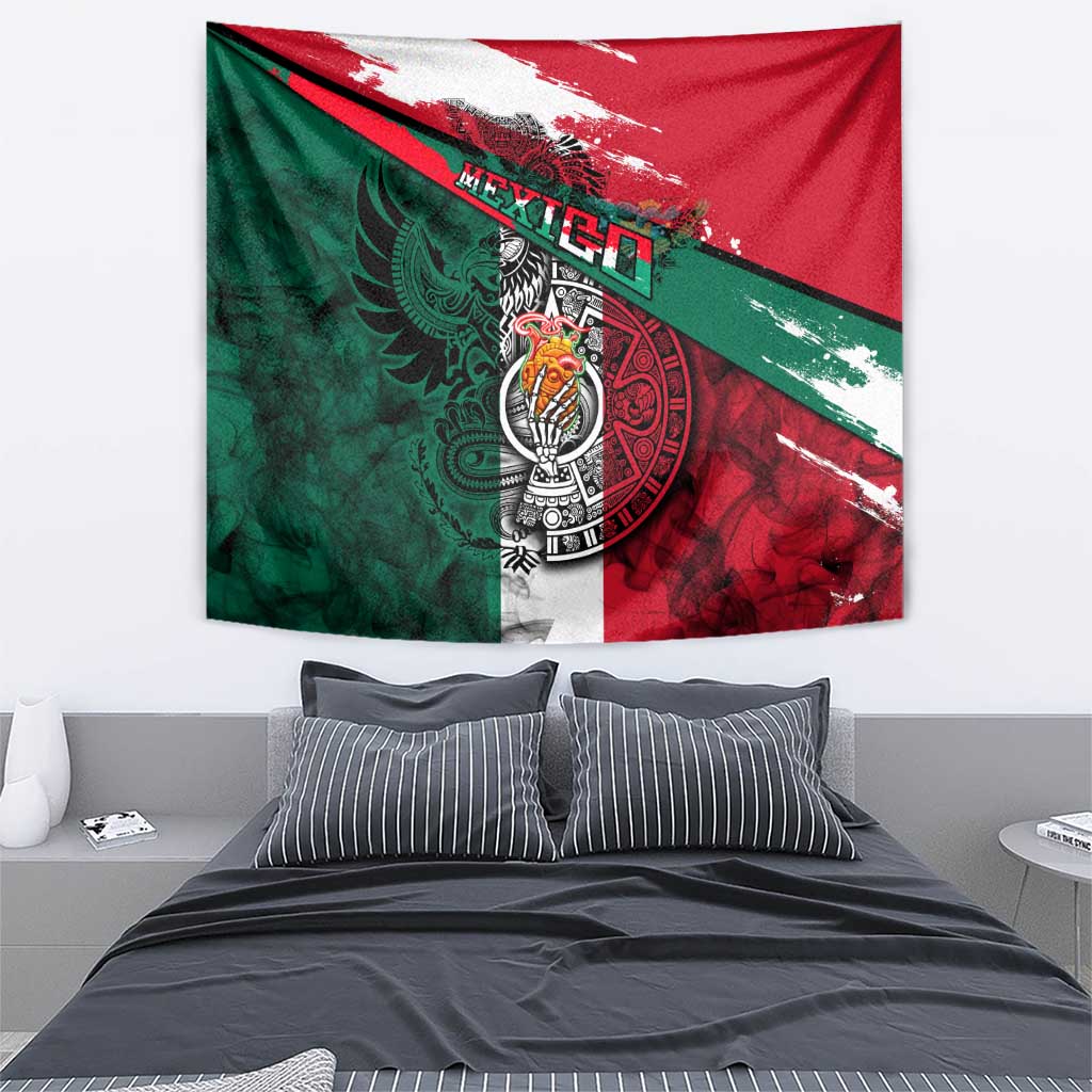My Home My Blood Mexico Tapestry Mexican Map Aztec
