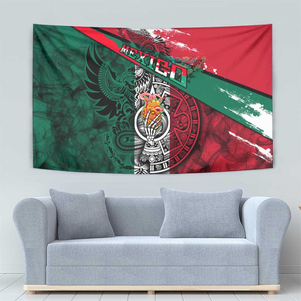 My Home My Blood Mexico Tapestry Mexican Map Aztec