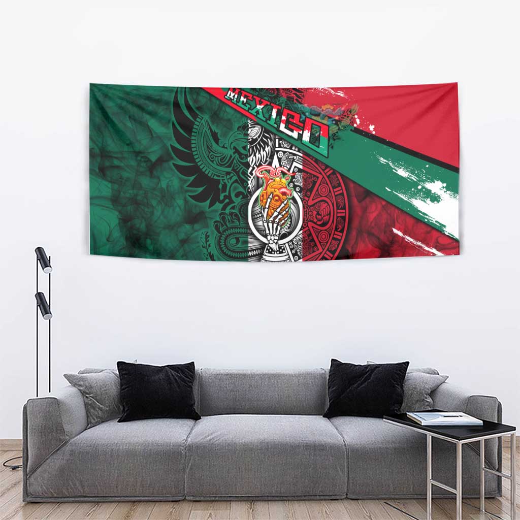My Home My Blood Mexico Tapestry Mexican Map Aztec