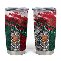 My Home My Blood Mexico Tumbler Cup Mexican Map Aztec