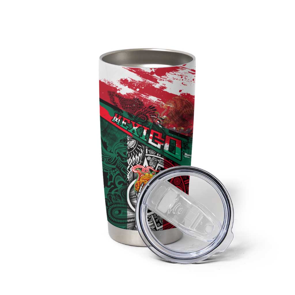 My Home My Blood Mexico Tumbler Cup Mexican Map Aztec