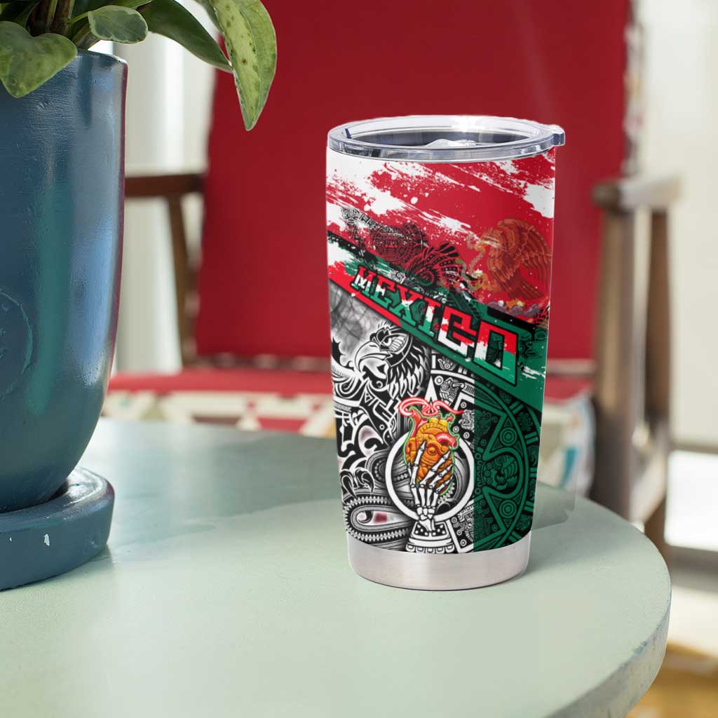 My Home My Blood Mexico Tumbler Cup Mexican Map Aztec