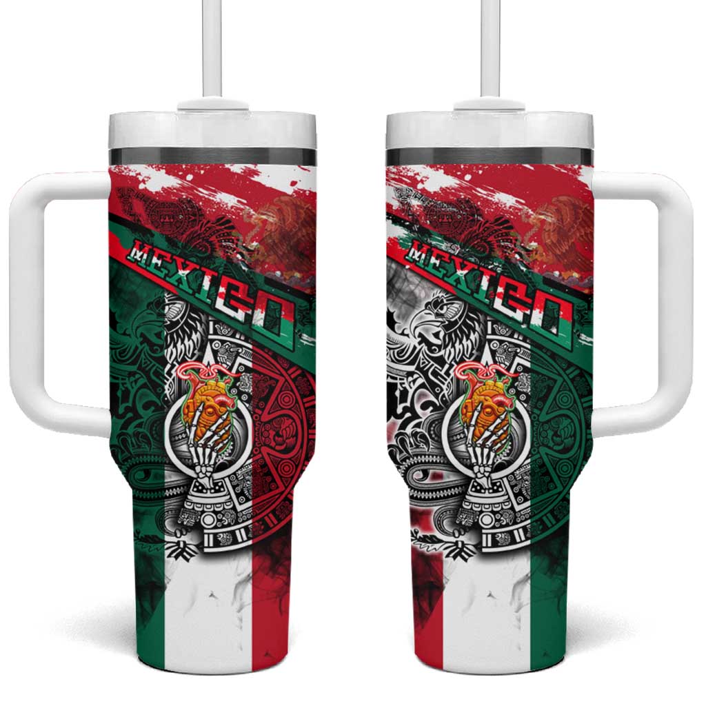 My Home My Blood Mexico Tumbler With Handle Mexican Map Aztec