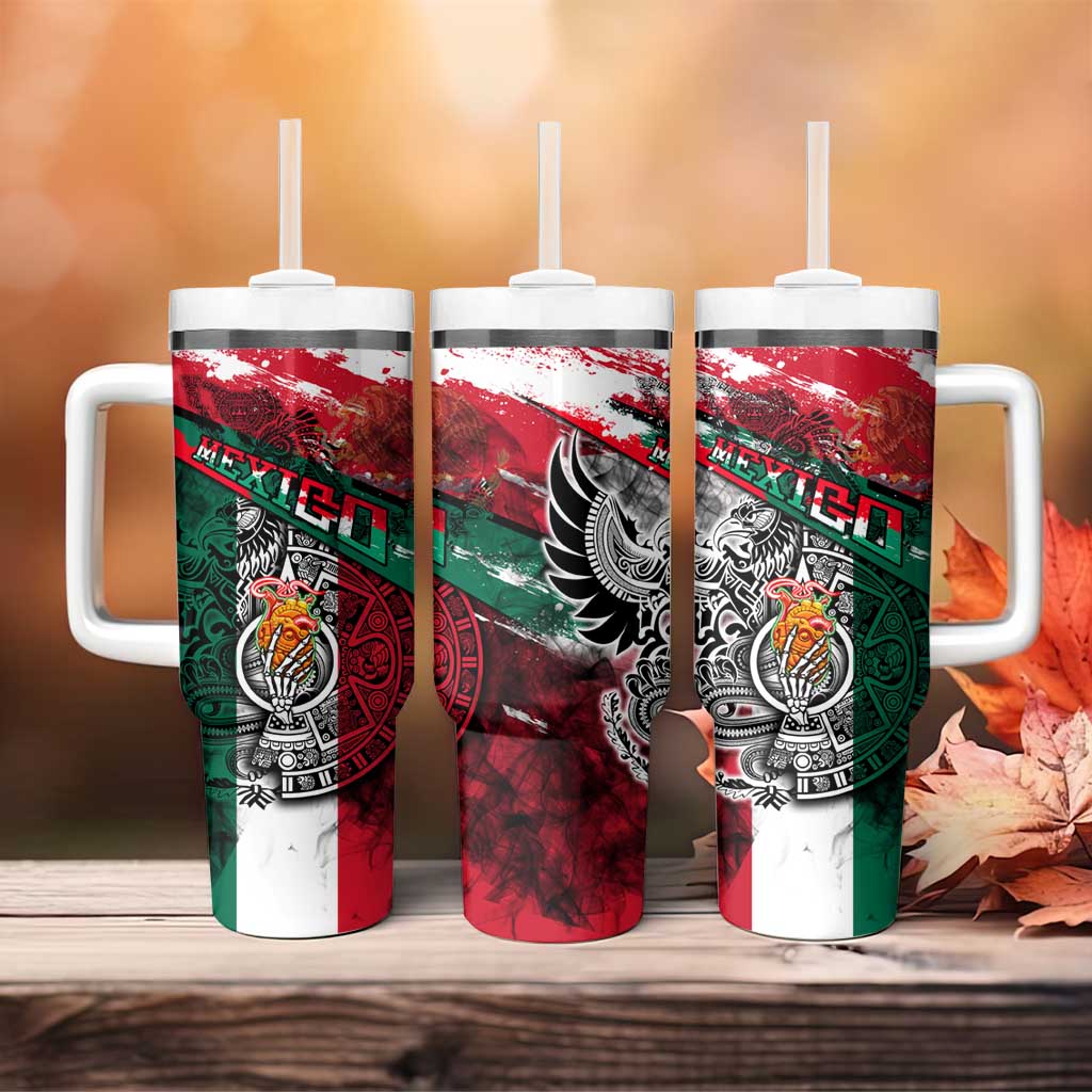 My Home My Blood Mexico Tumbler With Handle Mexican Map Aztec