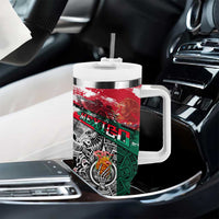 My Home My Blood Mexico Tumbler With Handle Mexican Map Aztec