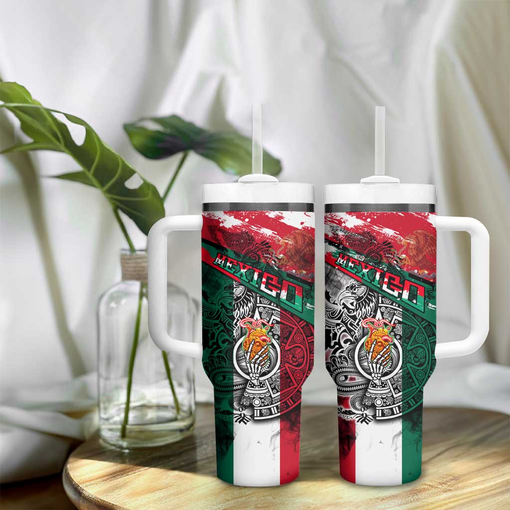 My Home My Blood Mexico Tumbler With Handle Mexican Map Aztec