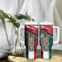 My Home My Blood Mexico Tumbler With Handle Mexican Map Aztec