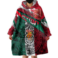 My Home My Blood Mexico Wearable Blanket Hoodie Mexican Map Aztec