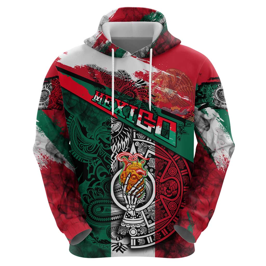 My Home My Blood Mexico Zip Hoodie Mexican Map Aztec