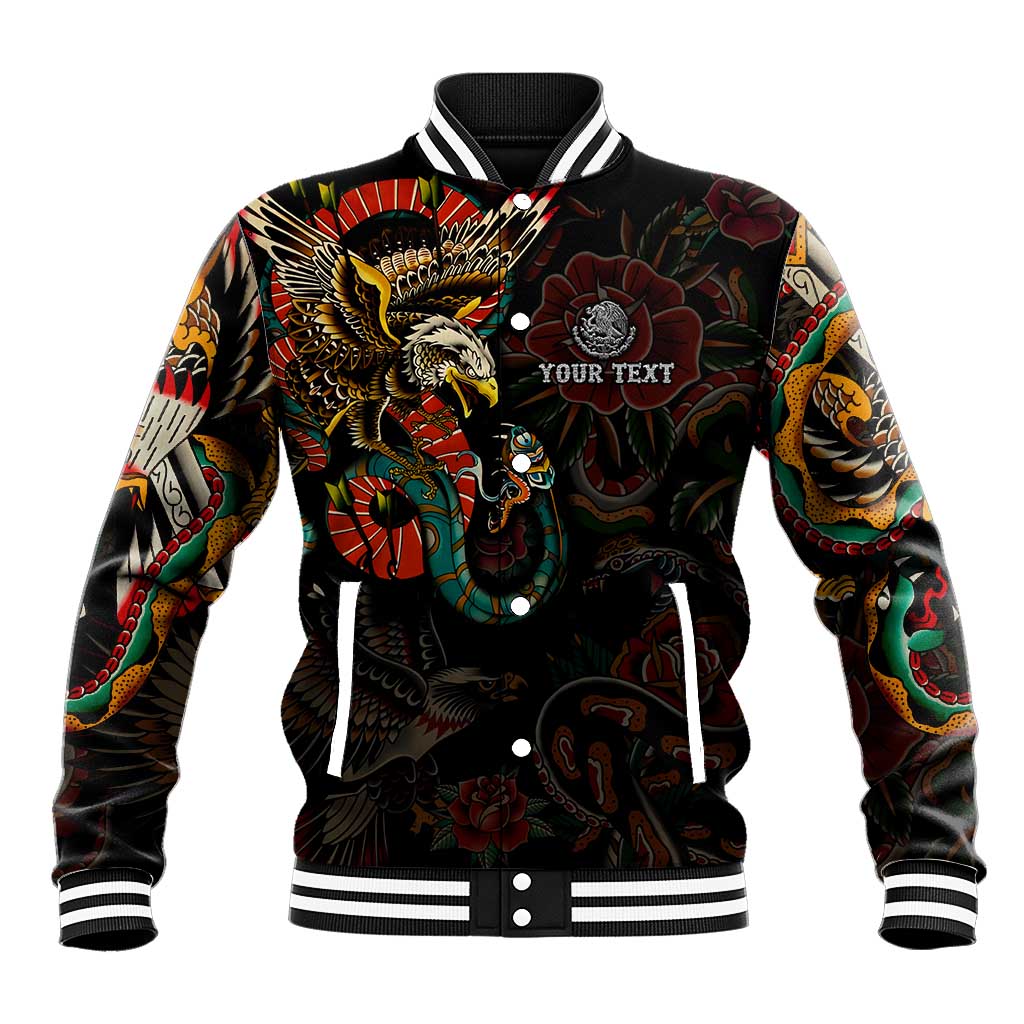Mexico Sugar Skull Baseball Jacket Tattoo Art Mexican Flag