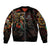 Mexico Sugar Skull Bomber Jacket Tattoo Art Mexican Flag