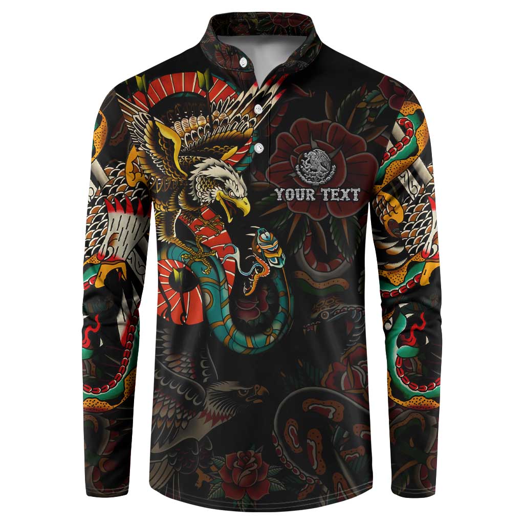 Mexico Sugar Skull Button Sweatshirt Tattoo Art Mexican Flag