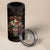 Mexico Sugar Skull 4 in 1 Can Cooler Tumbler Tattoo Art Mexican Flag
