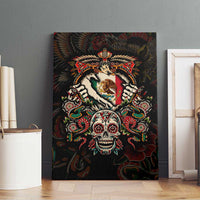 Mexico Sugar Skull Canvas Wall Art Tattoo Art Mexican Flag