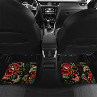 Mexico Sugar Skull Car Mats Tattoo Art Mexican Flag