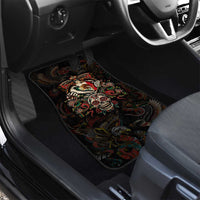 Mexico Sugar Skull Car Mats Tattoo Art Mexican Flag