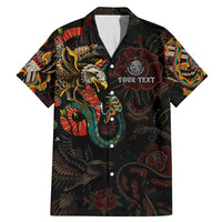 Mexico Sugar Skull Family Matching Mermaid Dress and Hawaiian Shirt Tattoo Art Mexican Flag