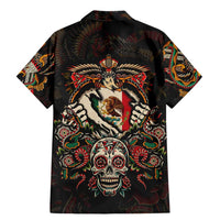 Mexico Sugar Skull Family Matching Mermaid Dress and Hawaiian Shirt Tattoo Art Mexican Flag