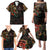 Mexico Sugar Skull Family Matching Puletasi and Hawaiian Shirt Tattoo Art Mexican Flag