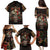 Mexico Sugar Skull Family Matching Puletasi and Hawaiian Shirt Tattoo Art Mexican Flag