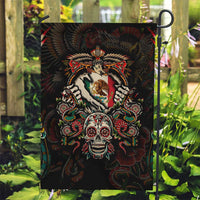 Mexico Sugar Skull Garden Flag Tattoo Art Mexican Flag
