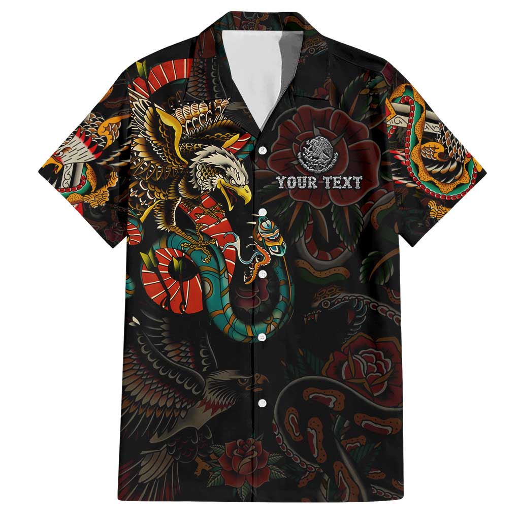 Mexico Sugar Skull Hawaiian Shirt Tattoo Art Mexican Flag