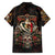 Mexico Sugar Skull Hawaiian Shirt Tattoo Art Mexican Flag