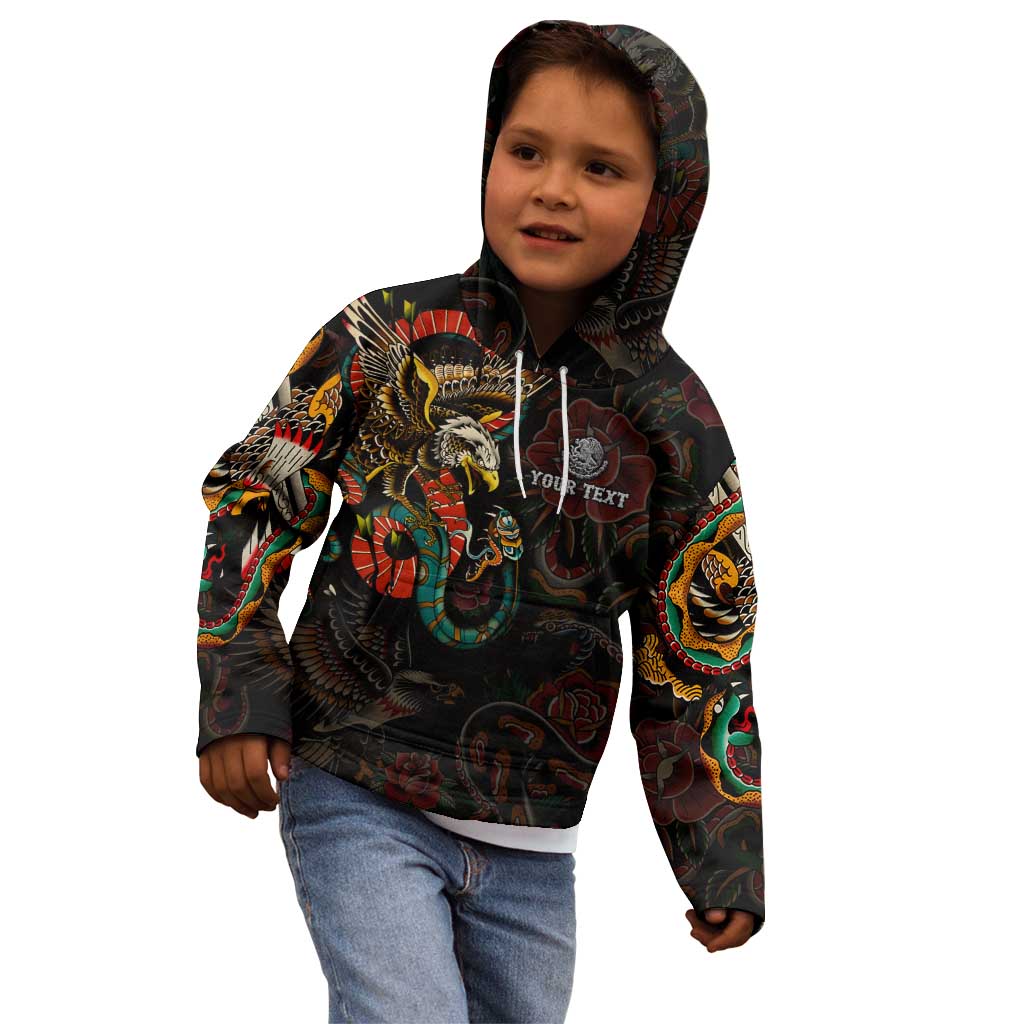 Mexico Sugar Skull Kid Hoodie Tattoo Art Mexican Flag