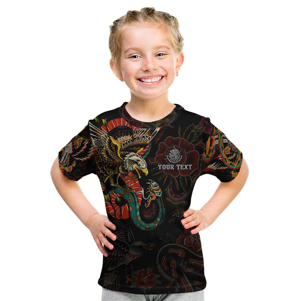 Mexico Sugar Skull Kid T Shirt Tattoo Art Mexican Flag