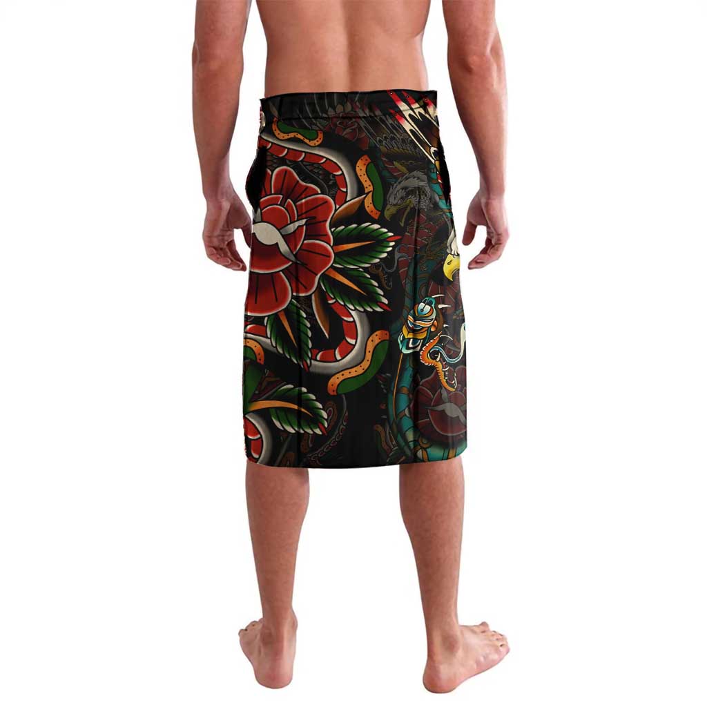 Mexico Sugar Skull Lavalava Tattoo Art Mexican Flag