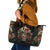 Mexico Sugar Skull Leather Tote Bag Tattoo Art Mexican Flag