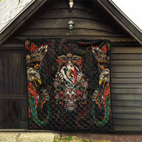 Mexico Sugar Skull Quilt Tattoo Art Mexican Flag