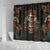 Mexico Sugar Skull Shower Curtain Tattoo Art Mexican Flag