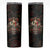 Mexico Sugar Skull Skinny Tumbler Tattoo Art Mexican Flag